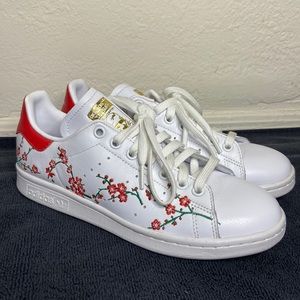 Adidas Womens WMNS Stan Smith 'Floral' Sneakers